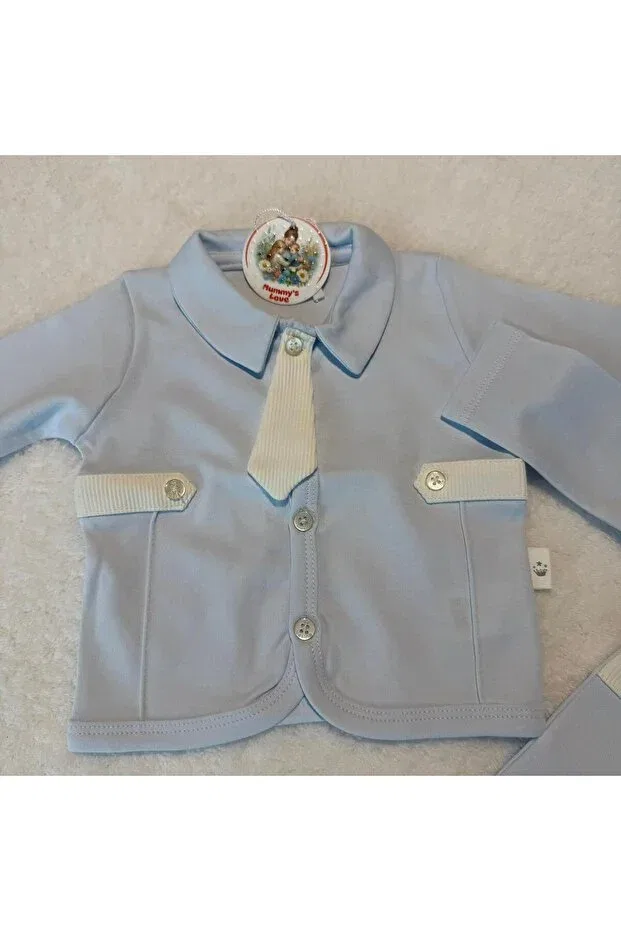 Детский комплект одежды для новорожденных хлопковый Mummys Love, Blue — фото 2