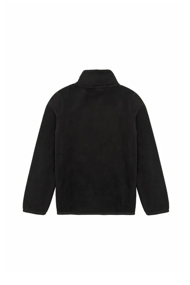 Детский кардиган для мальчиков на флисе U.S. Polo Assn., Black — фото 4