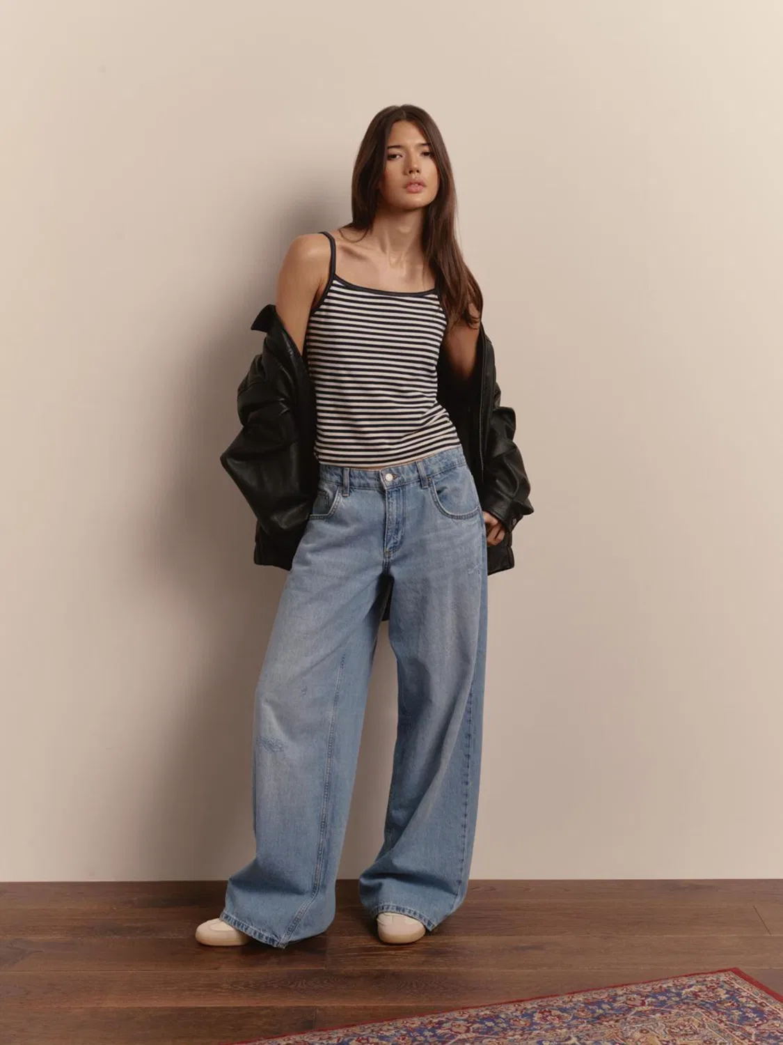 Куртка-бомбер Oversized с воротником Superdry, черный — фото 3