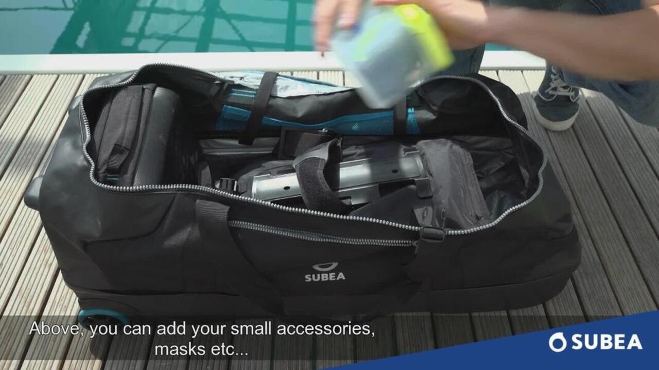 

Жёсткий дорожный чемодан для дайвинга Subea 90 л с колёсами