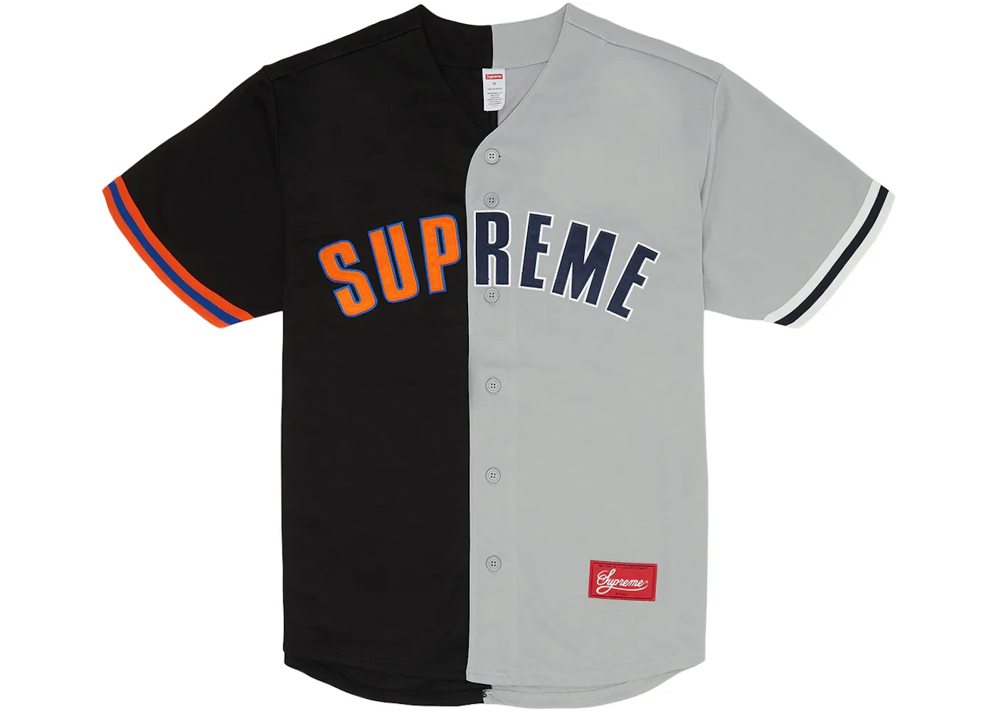 Мужская джерси Supreme Don't Hate Baseball Jersey, Black