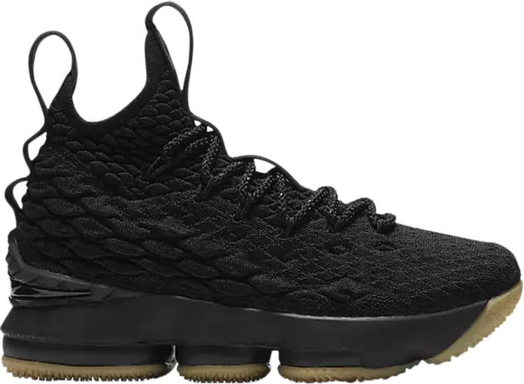 

Кроссовки Nike LeBron 15 GS 'Black Gum', черный