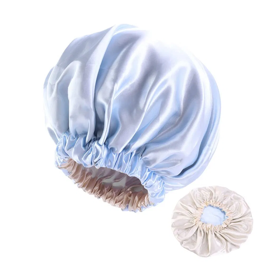 Чепчик для сна Satin Double Layer Vobozeany, Sky Blue