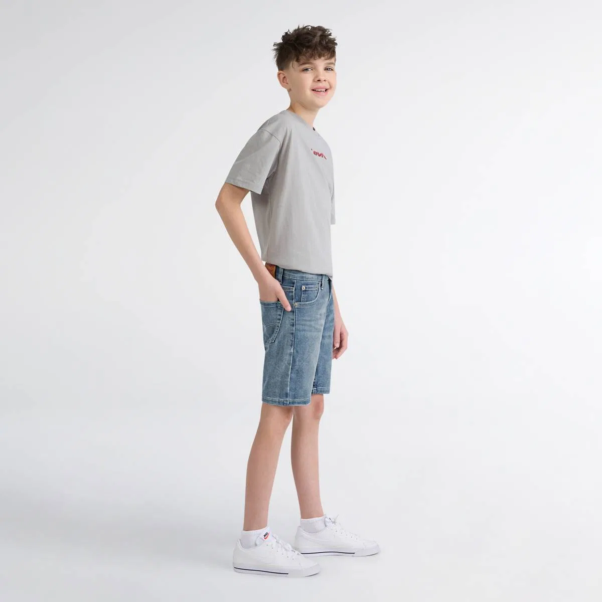 Джинсовые шорты 511 Slim Fit для мальчиков старшего возраста Levi's, Medium Wash — фото 2