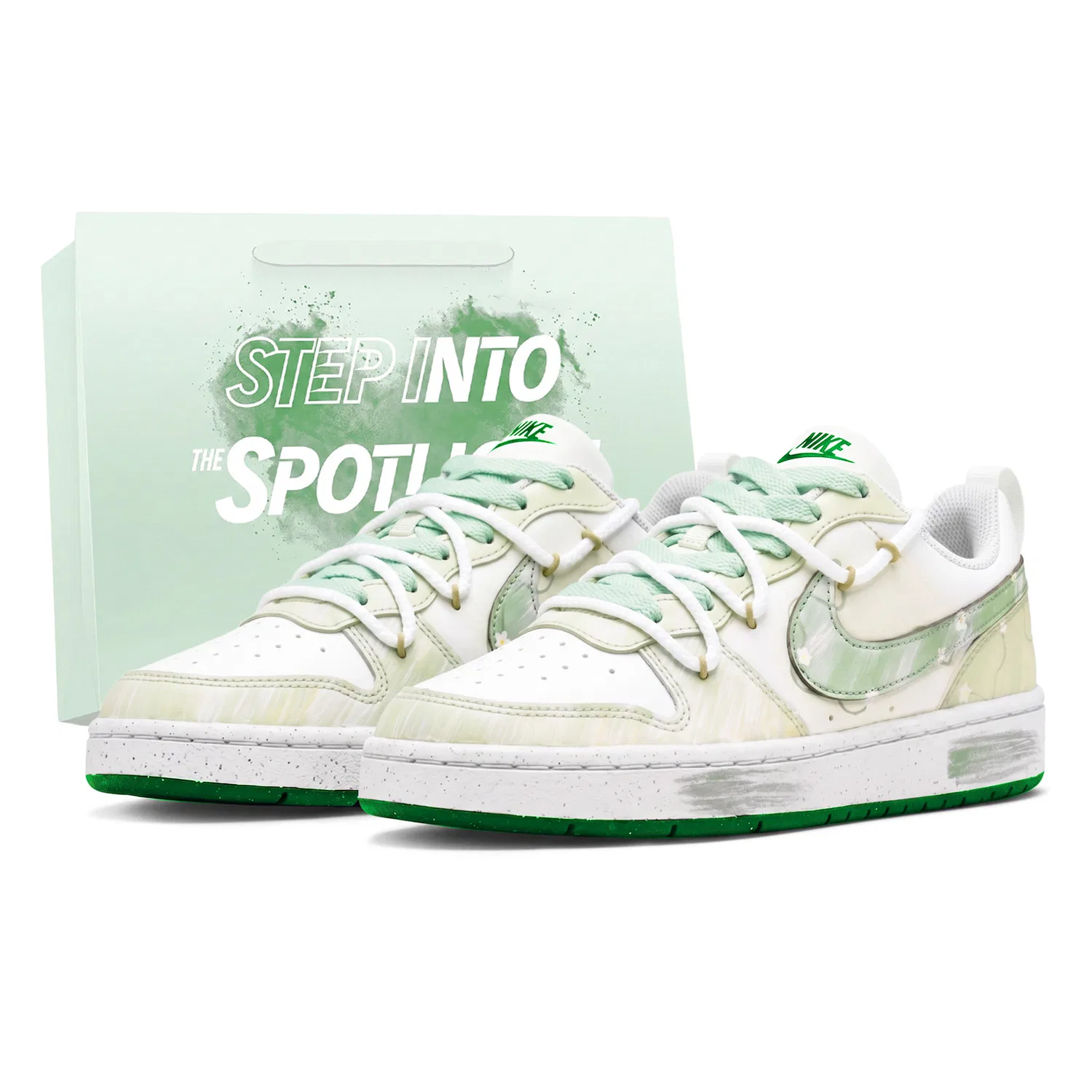 Детские скейтбординг-кроссовки Nike Court Borough, Mint Green