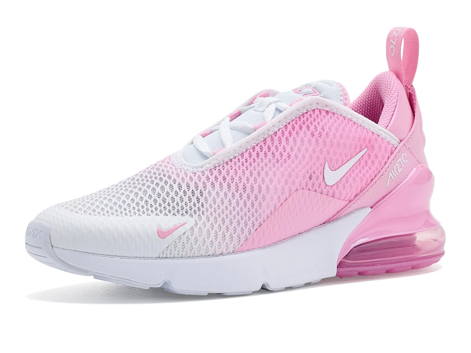 Кроссовки Air Max 270 (для маленьких детей) Nike Kids, Pink Rise/White — фото 2