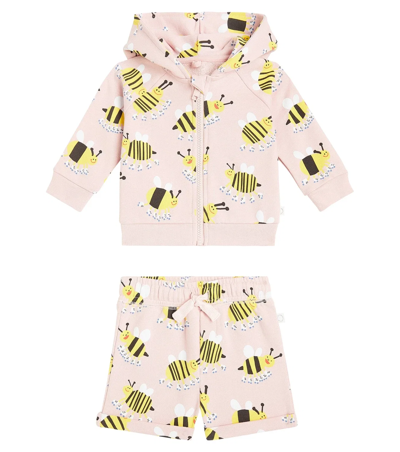 Комплект из толстовки и шорт с принтом Stella Mccartney Kids, розовый