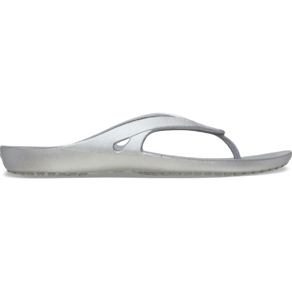 

Сланцы Crocs Women's Kadee II Metallic Flip, серебристый