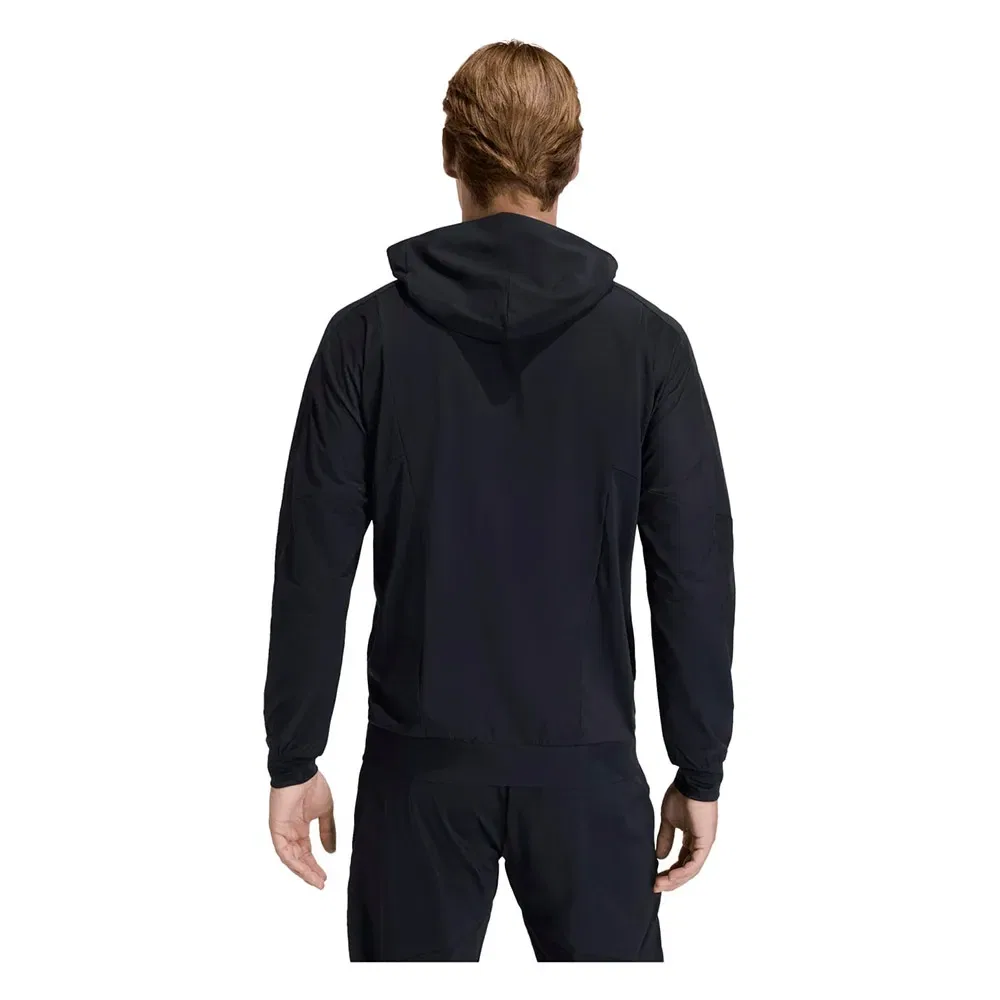 Мужское худи с длинной молнией D4T Workout Adidas, Black — фото 2