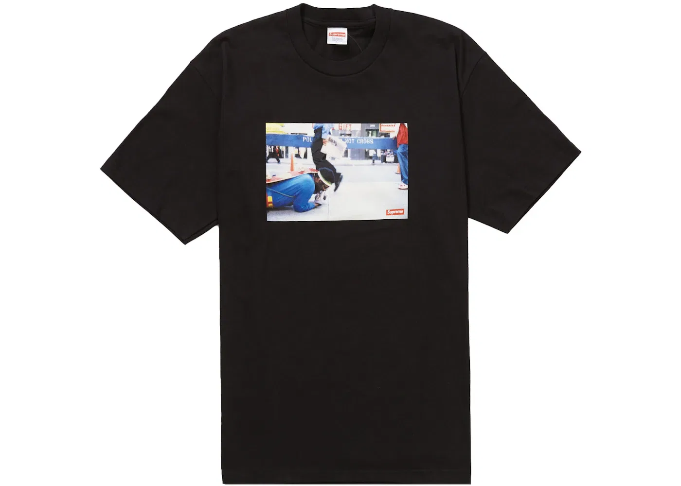Мужская футболка с принтом Supreme Training Crawl Tee, Black