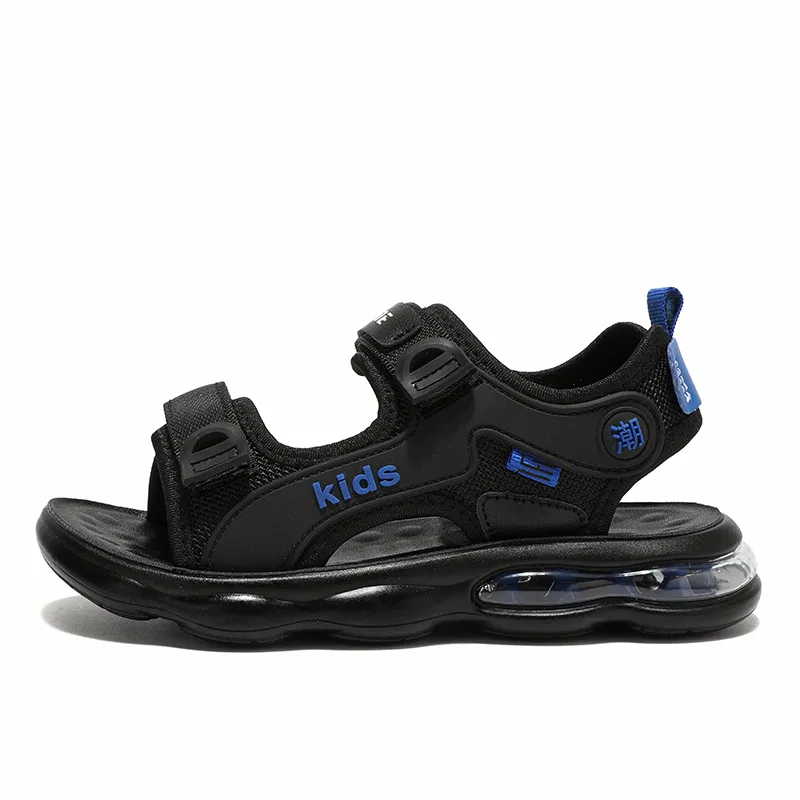 Детские сандалии с закрытым носком VENICEW, Black Royal Blue