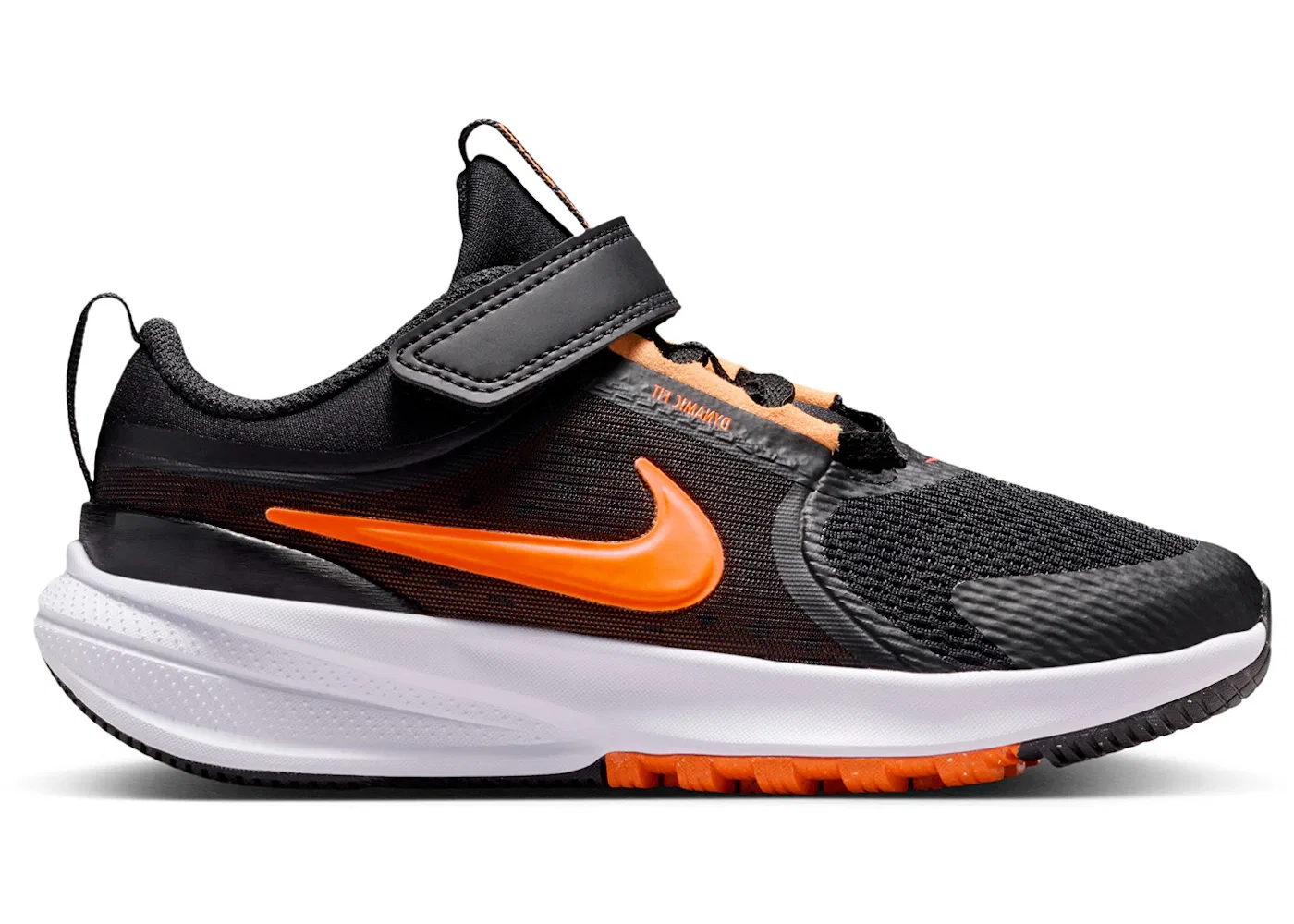 Детские кроссовки с длинным шнурком Nike Star Runner 5 Nike, Black/Marrakesh/Anthracite/Total Orange