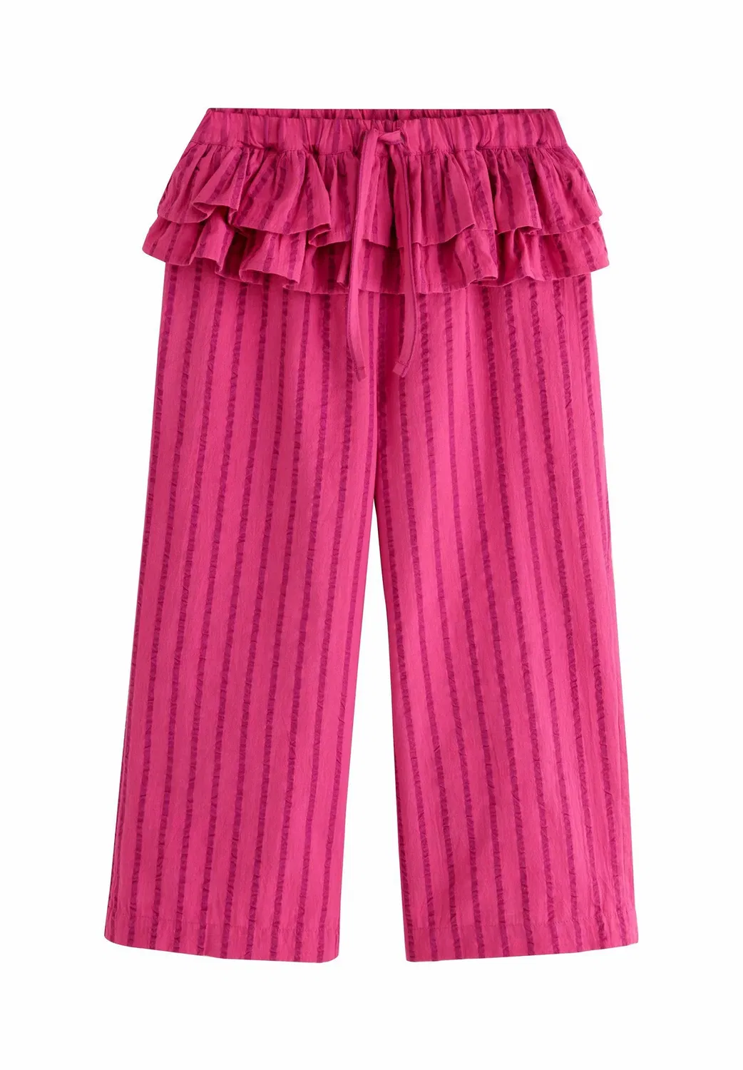 Брюки с баской и широкими штанинами Next, Pink Stripe
