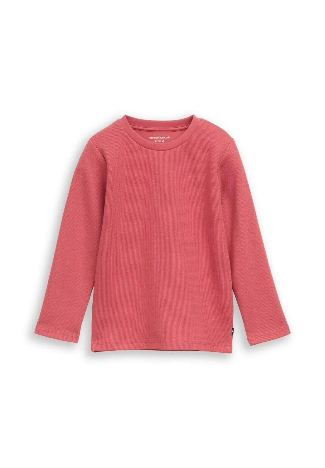 Футболка langarmshirt mit rundhalsschnitt - топ с длинными рукавами Tom Tailor, Berry Red