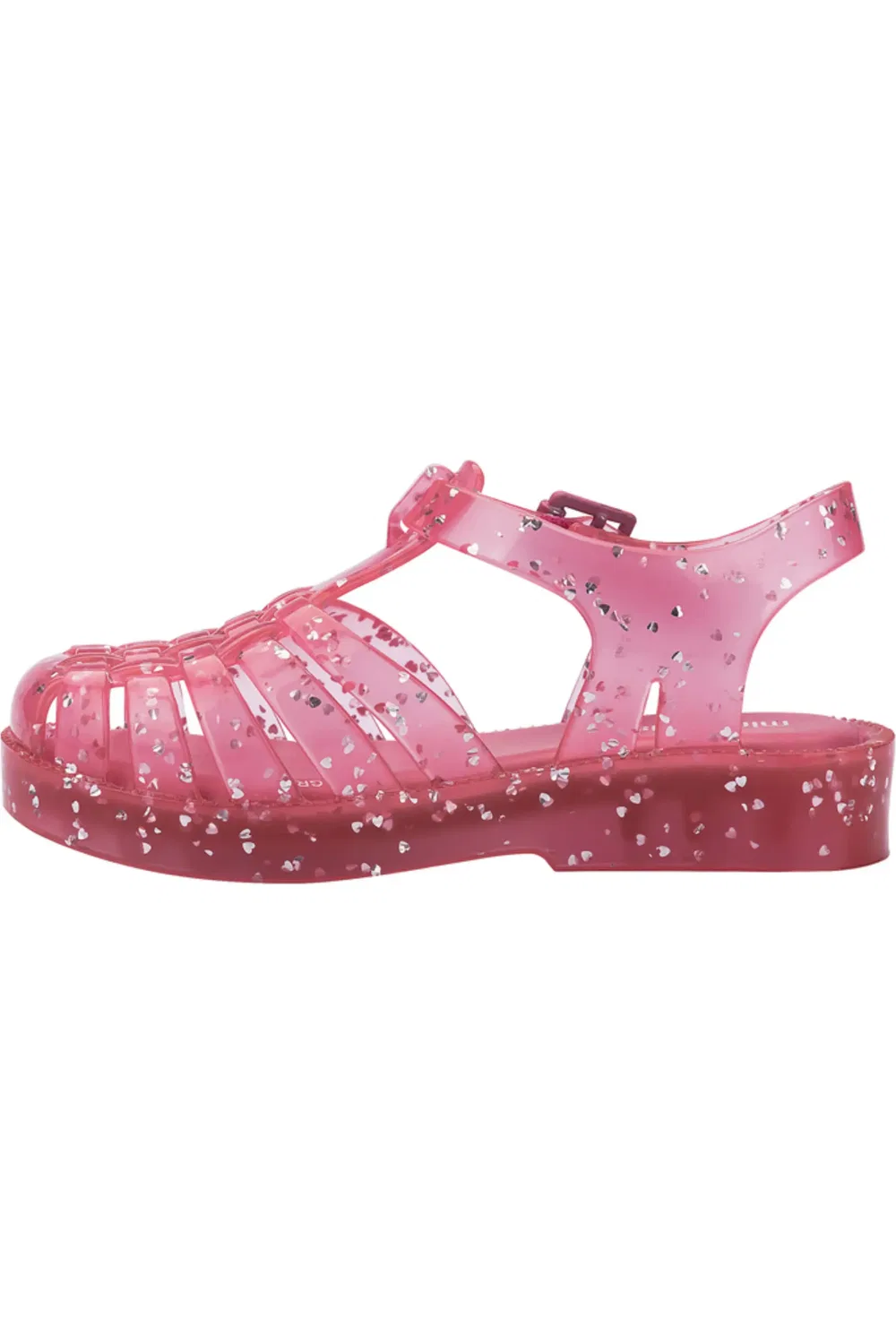 Детские сандалии рыбацкие глиттер Possession Mini Melissa, Glitter Pink — фото 2