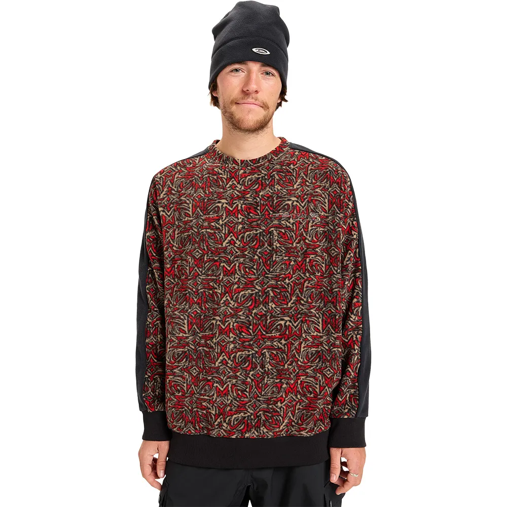 

Флис Quiksilver High Altitude hoodie, красный