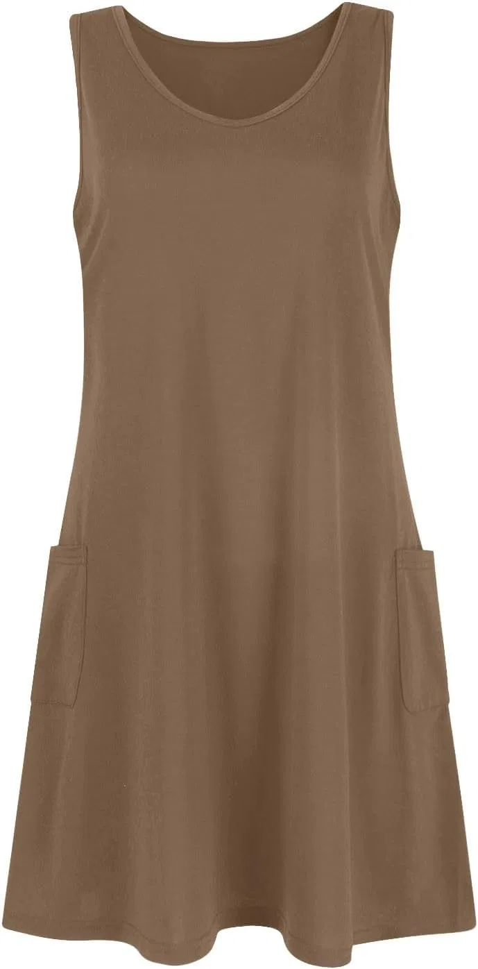 Женское летнее платье с градиентом V-образным вырезом, Light Brown — фото 4