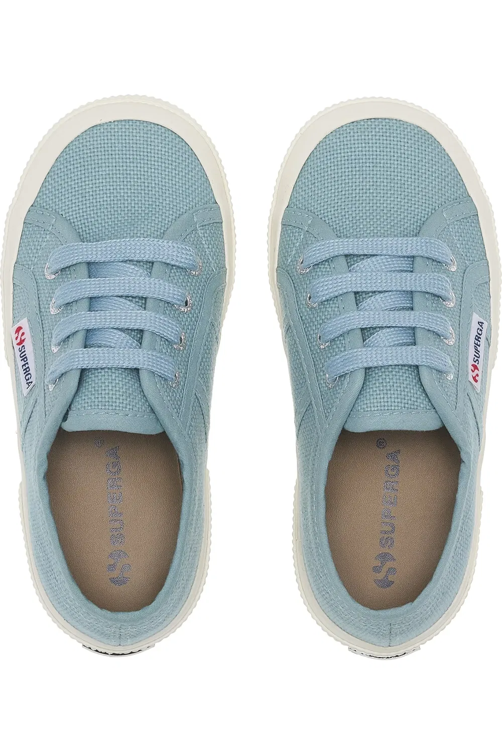 Кроссовки детские классические 2750 Superga, Blue Stone Avorio — фото 4