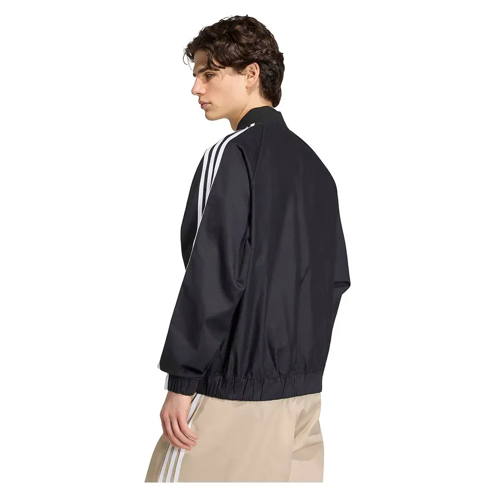 Худи на молнии Adicolor Classics Cotton Twill Adidas Originals, черный — фото 2