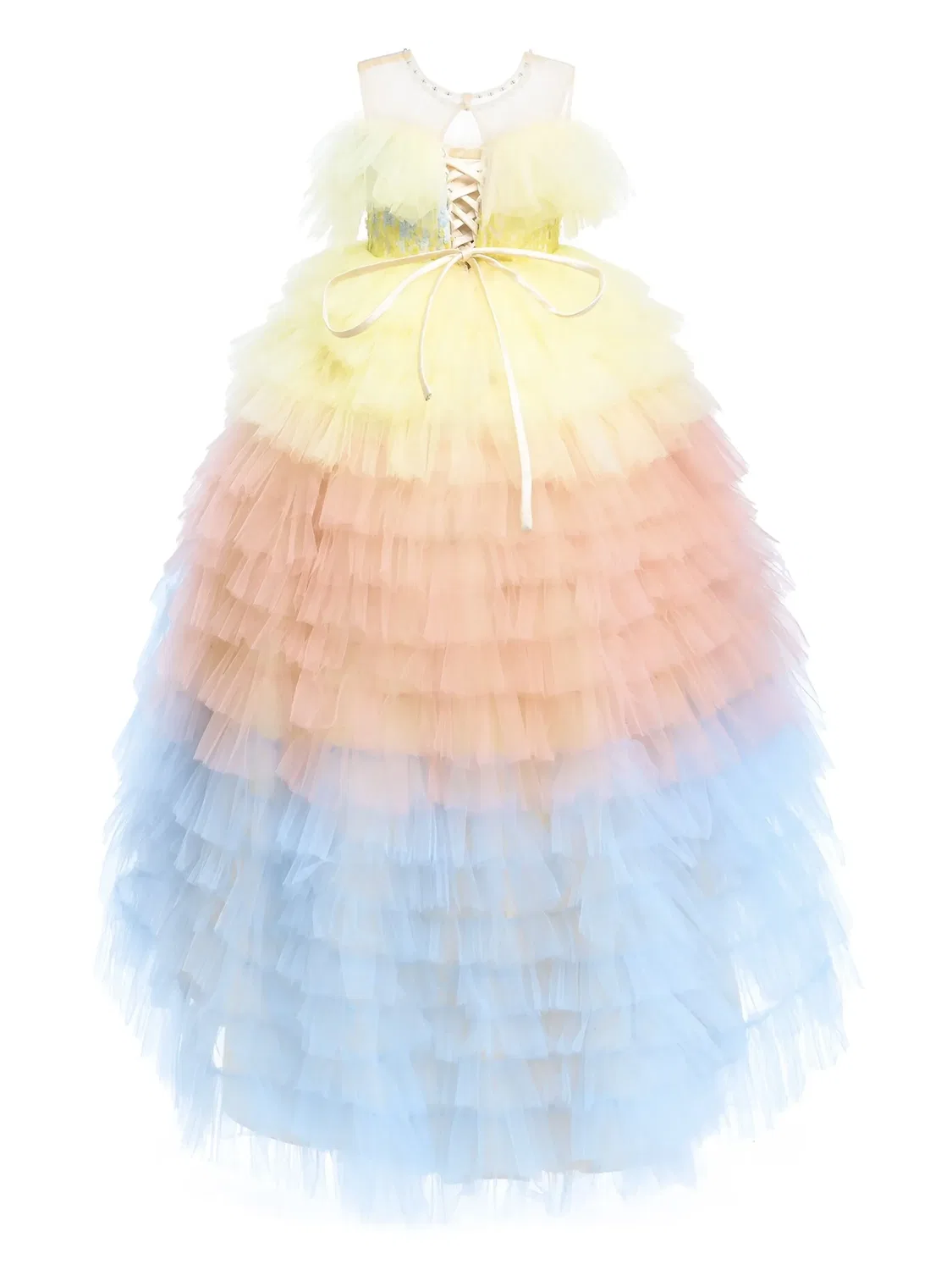 Платье Callecita из многослойного фатина Mimi Tutu, желтый — фото 2
