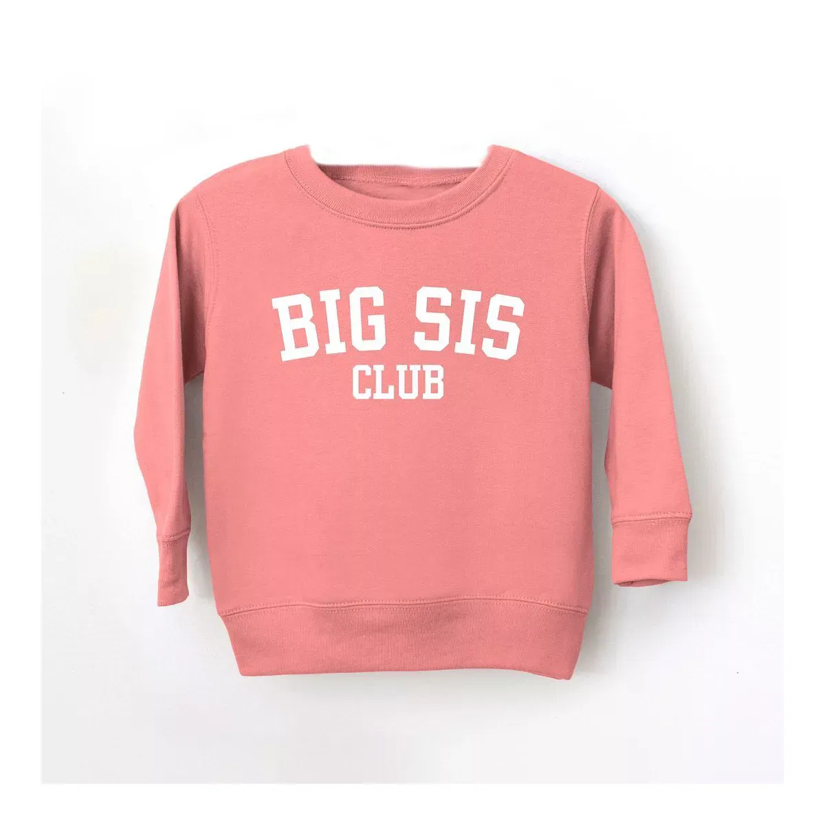Детский свитшот для девочек с принтом Big Sis Club The Juniper Shop, Mauve