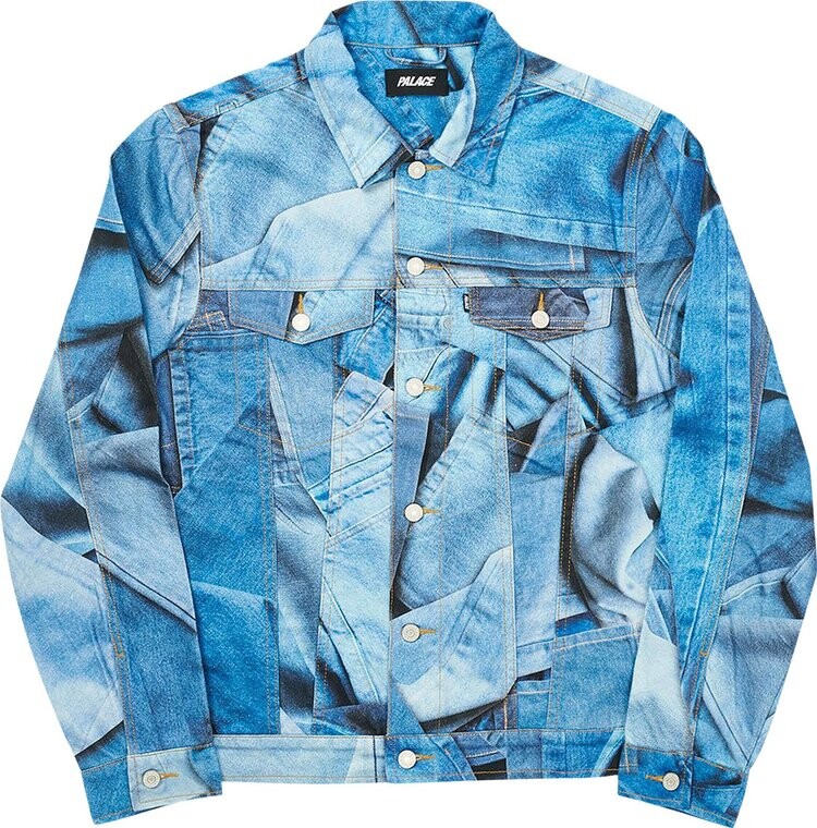 

Куртка Palace Double Denim Jacket 'Blue', синий