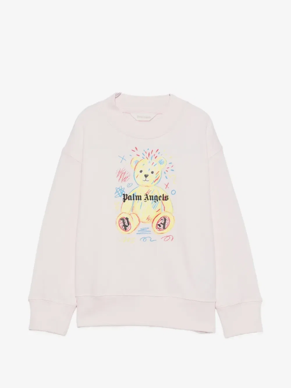 Свитшот с длинными рукавами Palm Angels Kids, розовый
