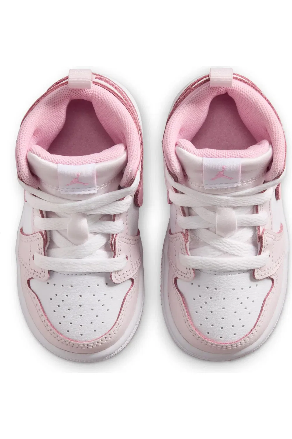 Детские кроссовки баскетбольные Air Jordan 1 Mid Jordan, 600 Perlpk/Mdsfpk — фото 3