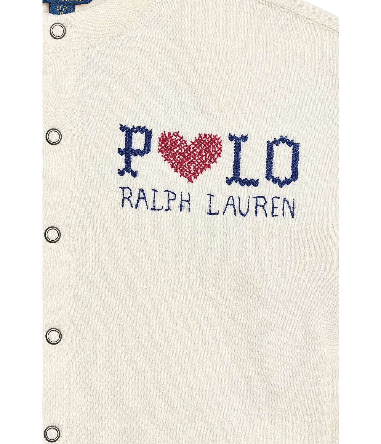 Флисовый кардиган с логотипом (для детей постарше) Polo Ralph Lauren Kids, Estate Cream — фото 3