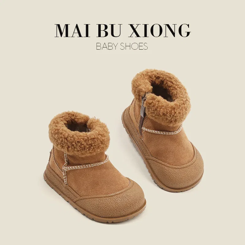 Детские ботинки на высоком подъеме с защитой от скольжения Camel MAIBUXIONG — фото 4