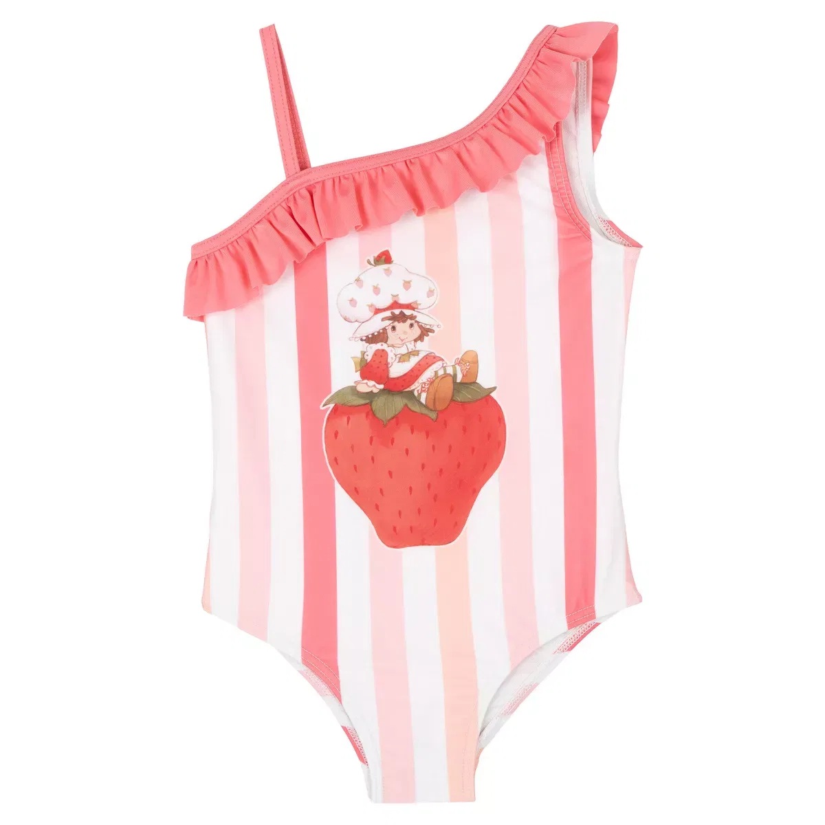 Детский купальник для девочек с принтом Strawberry Shortcake Strawberry Shortcake, Coral Pink