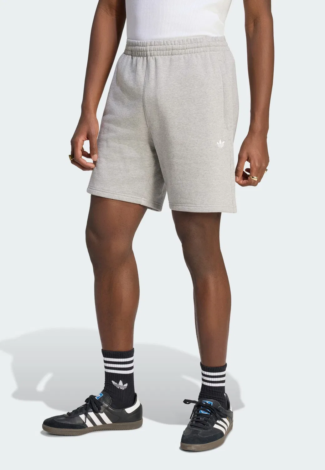 Шорты Adidas Originals Regular Pants Trefoil Essentials, серый — фото 2