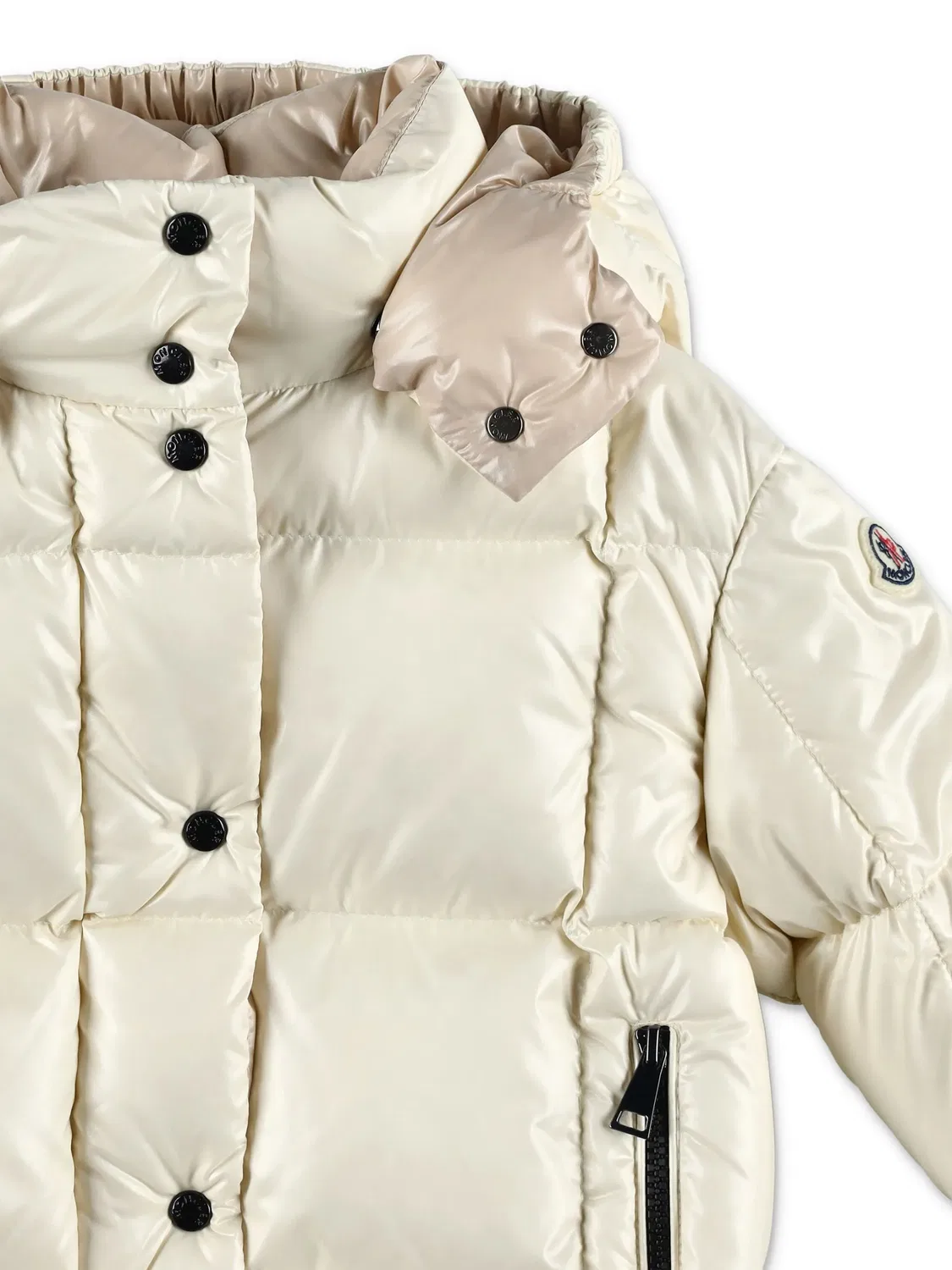 Куртка-пуховик с капюшоном MONCLER GENIUS, нежно-бежевый — фото 2