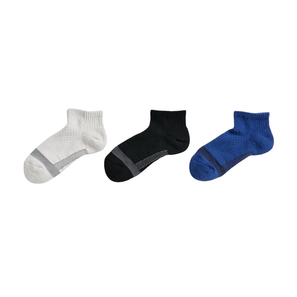 Детские носки средней высоты, 3 пары, Sea Blue, UNIQLO