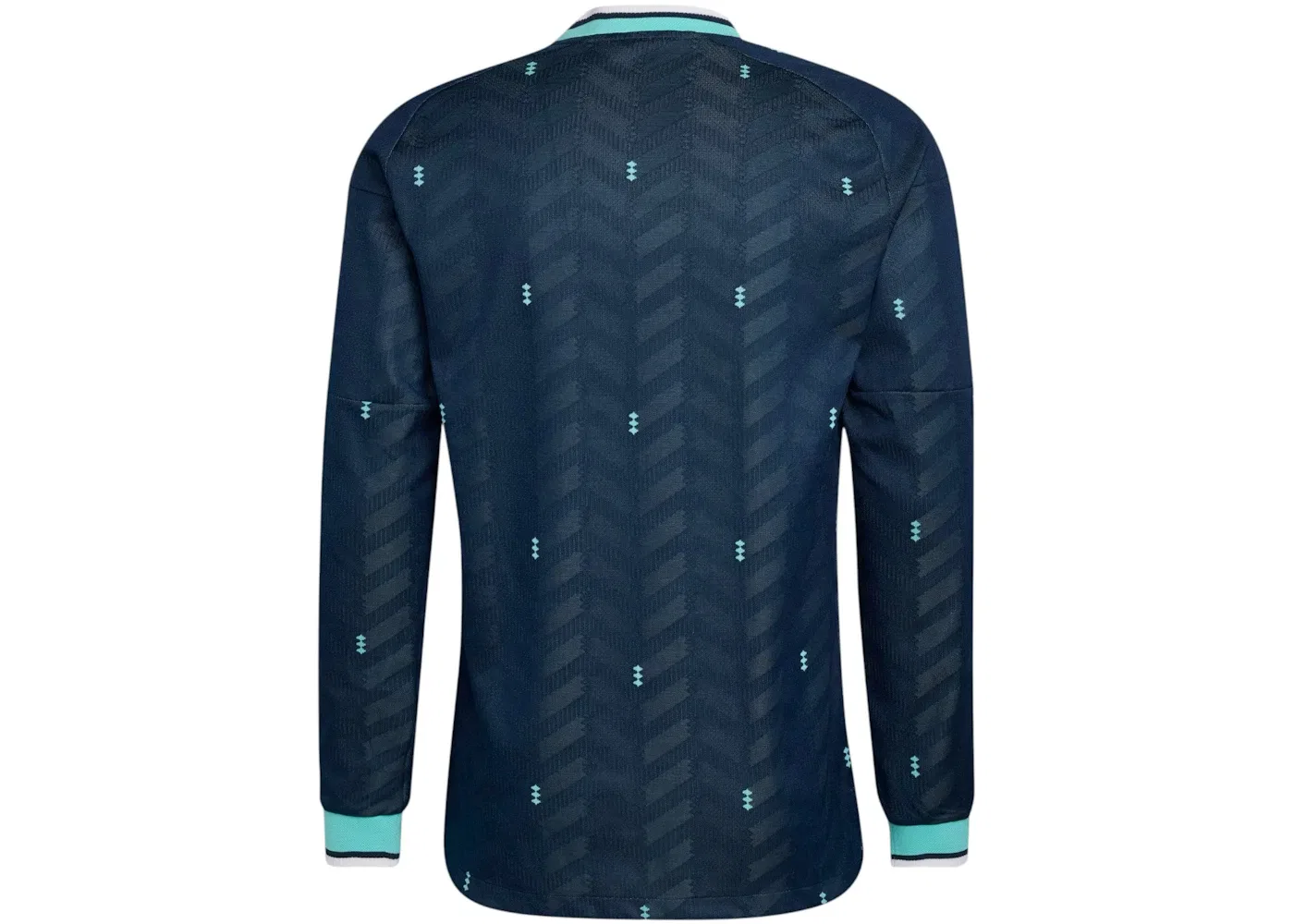 Мужская футболка с длинным рукавом аутентичная Jersey Adidas, Collegiate Navy — фото 2