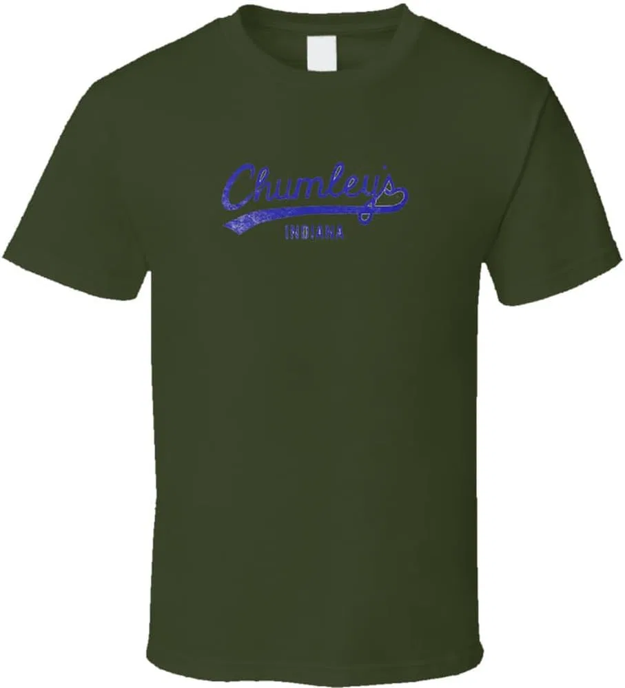 Мужская футболка с принтом Chumley's Indiana Gildan, Military Green — фото 2