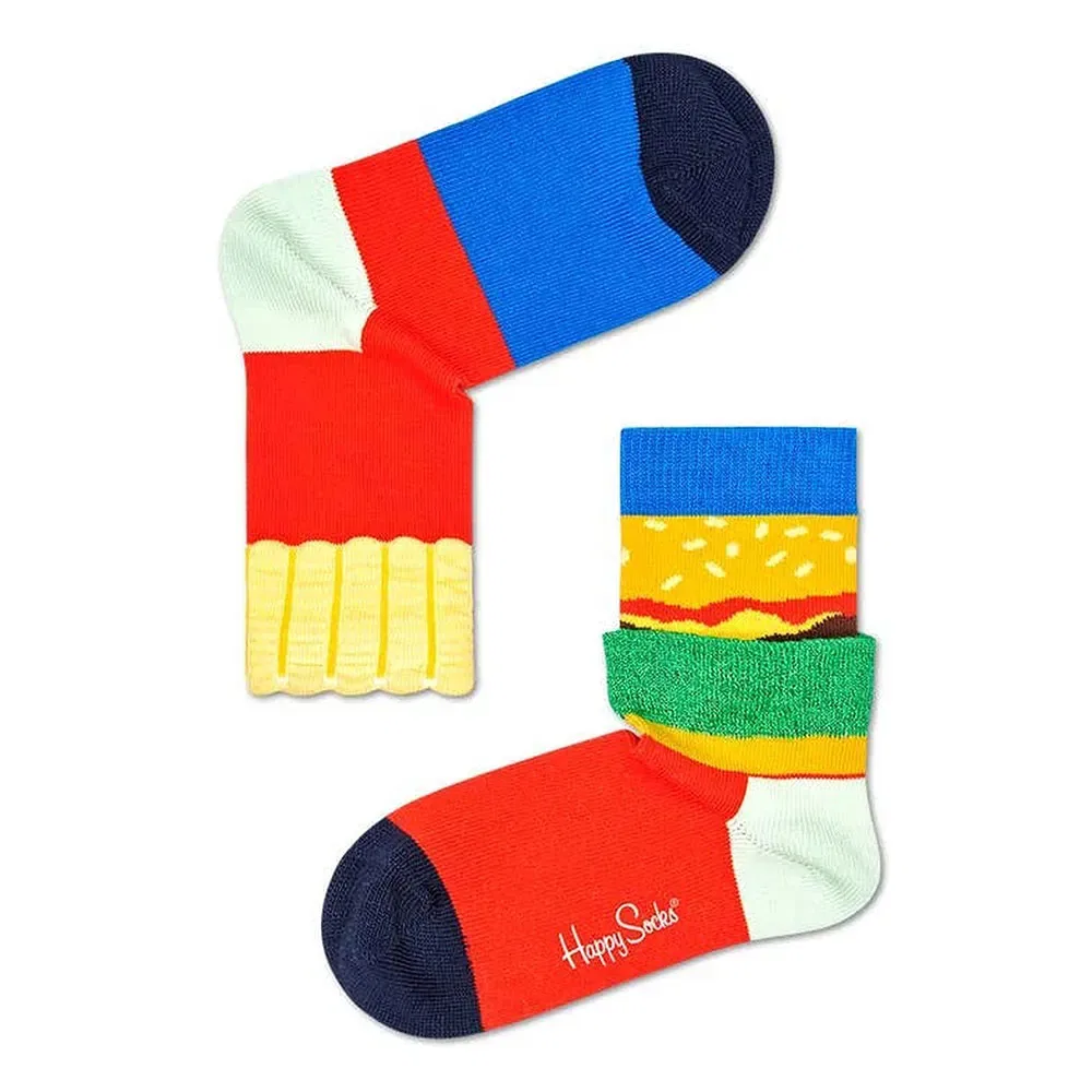 Носки Burger And Fries Happy Socks, мультиколор