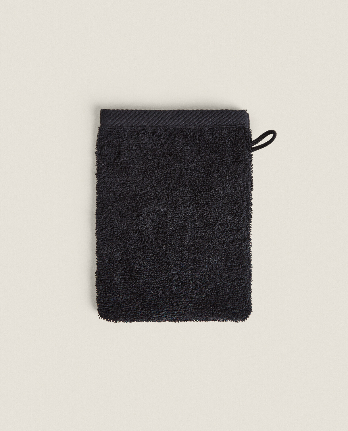 

Полотенце рукавица Zara Home Cotton Terry Bath Mitt, черный