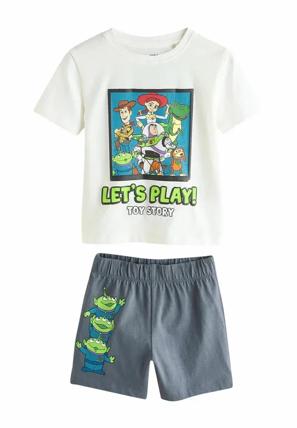 Комплект пижамы с принтом Disney Pixar Toy Story 2 pack set Next Black, Green, White, белый/черный/синий/зеленый — фото 2