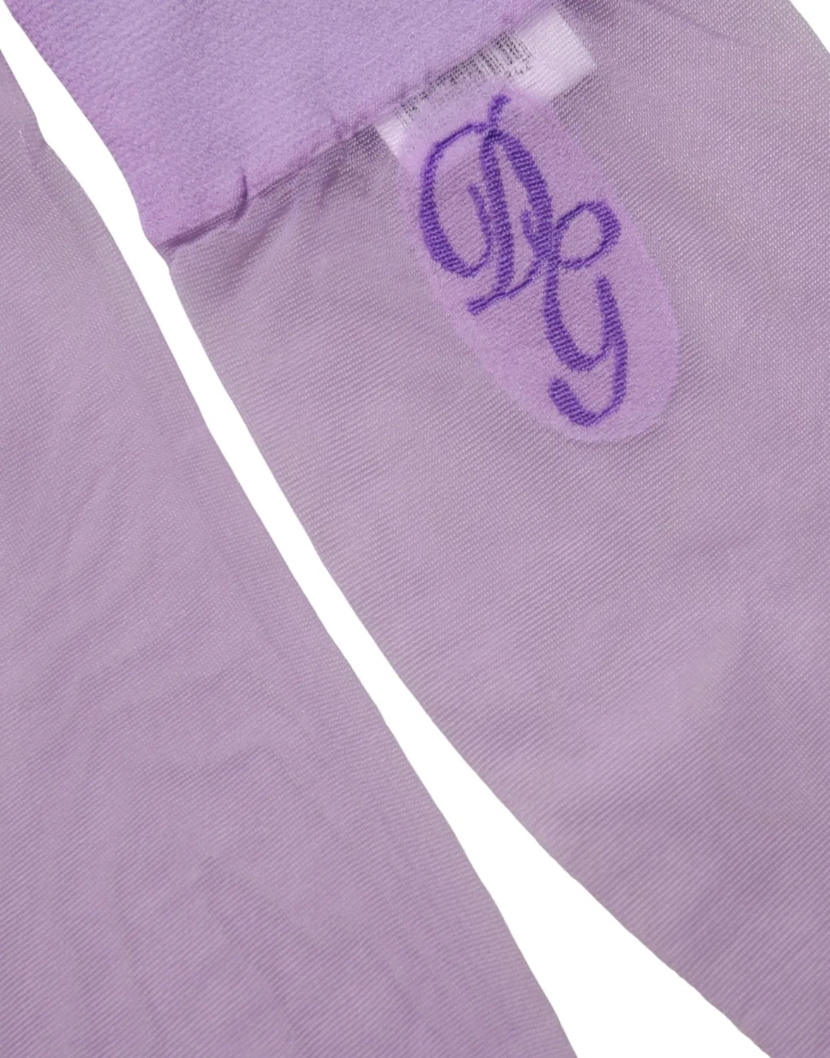 Женские прозрачные высокие носки до колена Knee High Dolce & Gabbana, Purple — фото 3