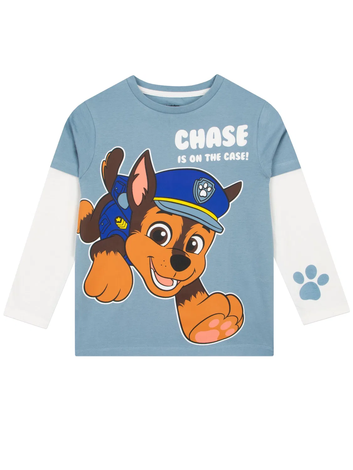 Футболка с длинным рукавом PAW Patrol Chase Character, синяя
