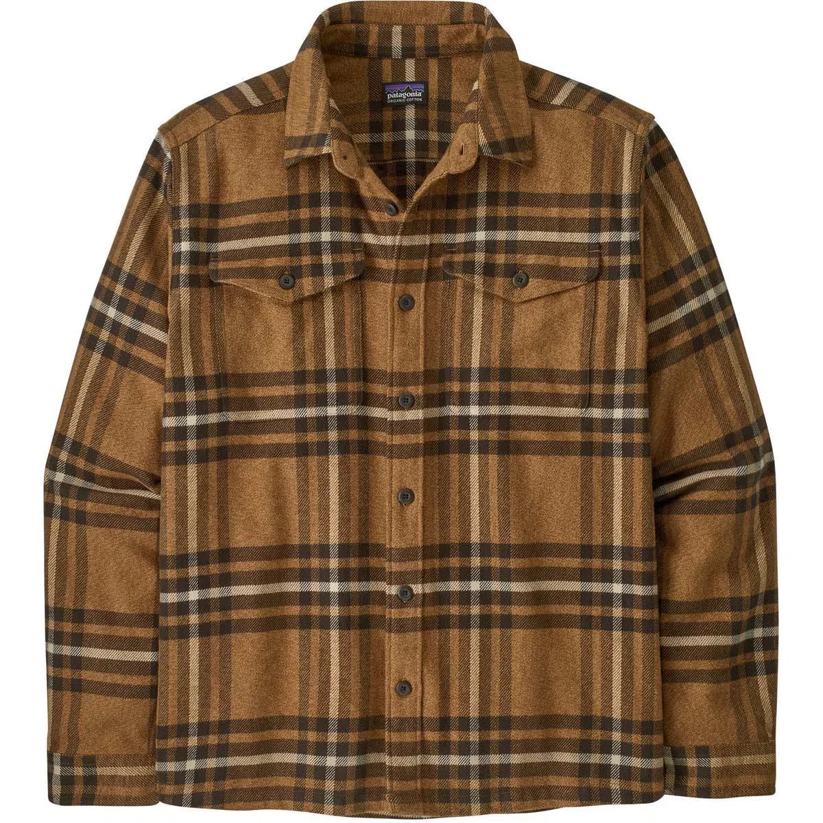 Фланелевая рубашка с длинным рукавом Fjord Flannel Patagonia, Catch/Deer Brown — фото 3