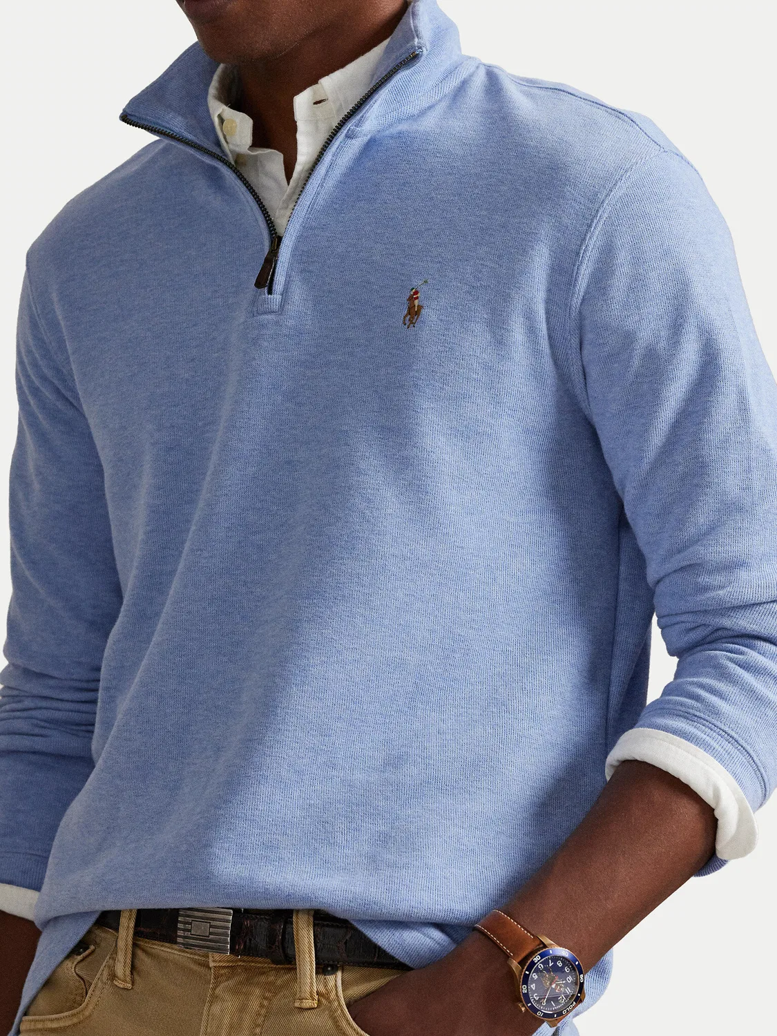 Мужская толстовка стандартного кроя Estate Polo Ralph Lauren, синий — фото 4