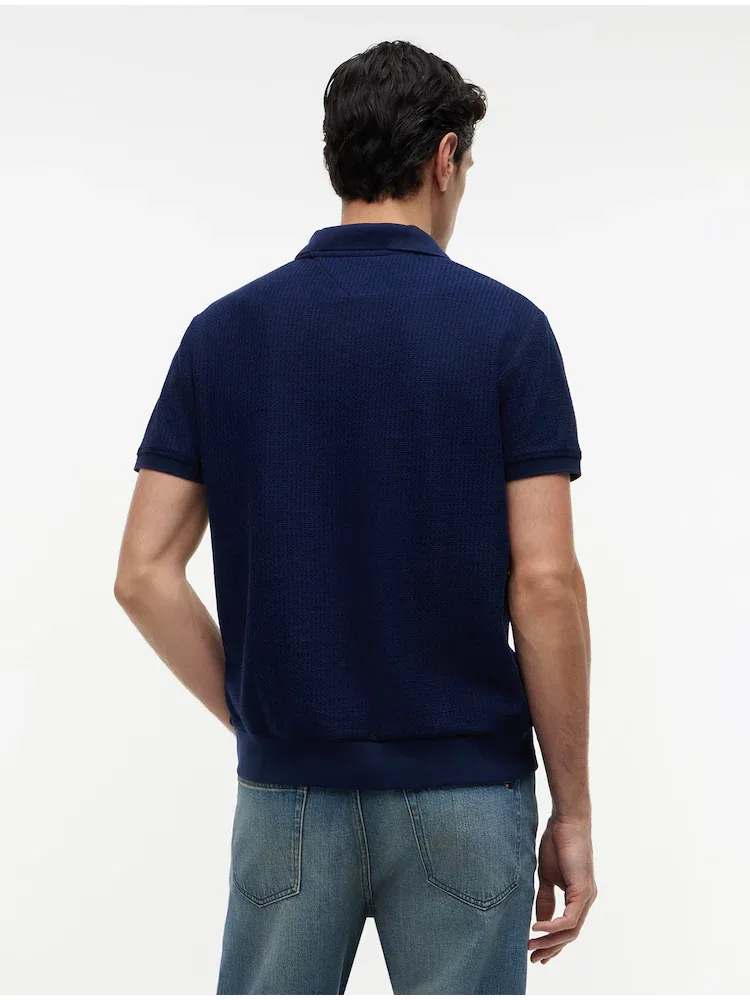 Полочная рубашка Regular Fit, текстурированная TOMMY HILFIGER, Navy — фото 3