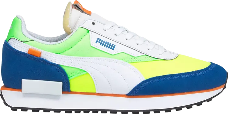 

Кроссовки Puma Future Rider Play On White Fizzy Lime Royal, белый