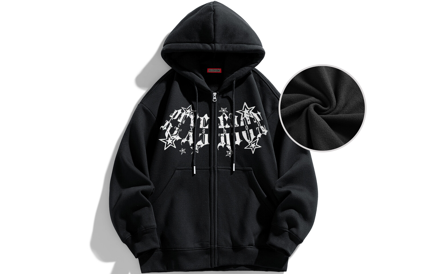 

REXSHION Толстовка унисекс, Темно-серый (сложенный и утолщенный)