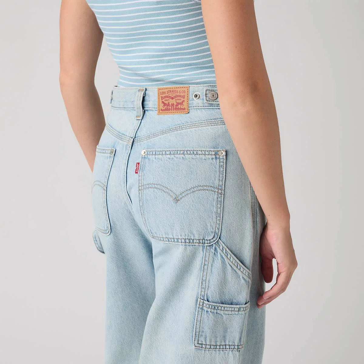 Женские рабочие брюки свободного кроя Cinch Levi's, Abraided Art Jump - Light Wash — фото 3