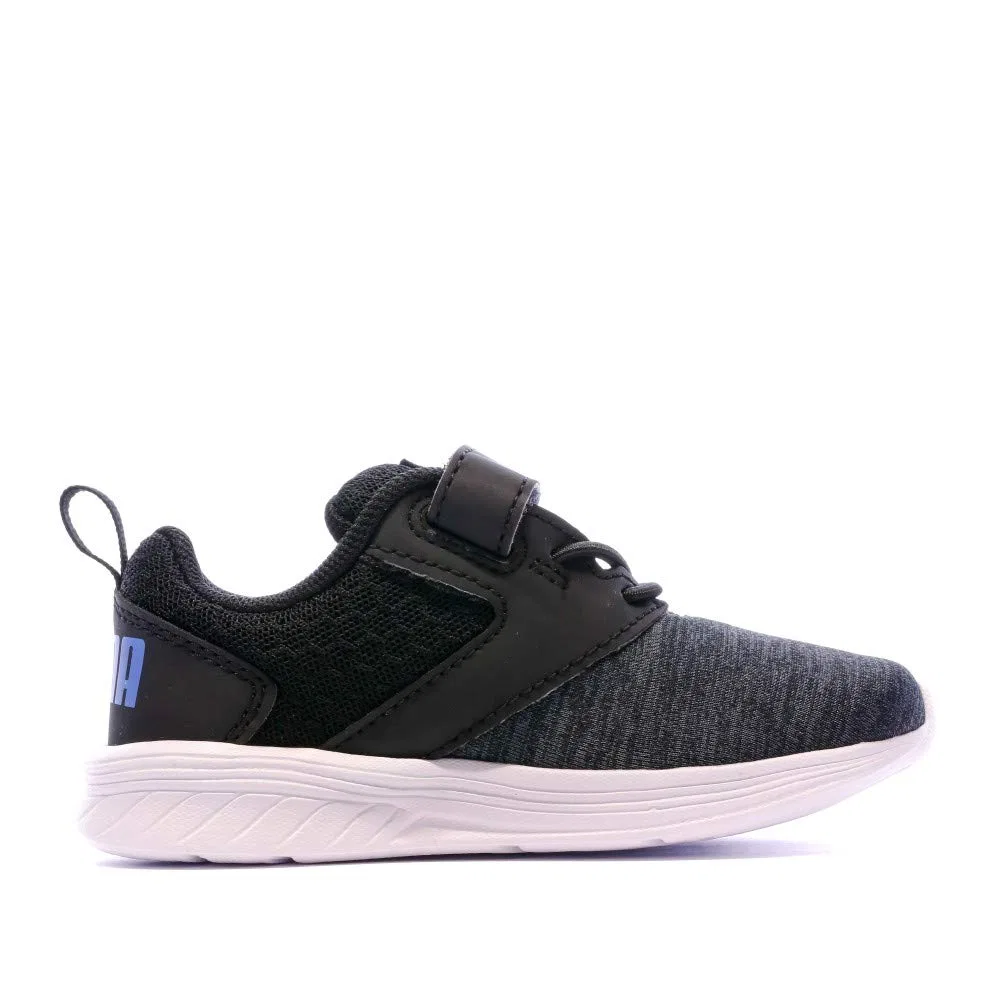 Детские кроссовки с закрытым носком Comet V Inf PUMA, Black PUMA Black Palace Blue — фото 2