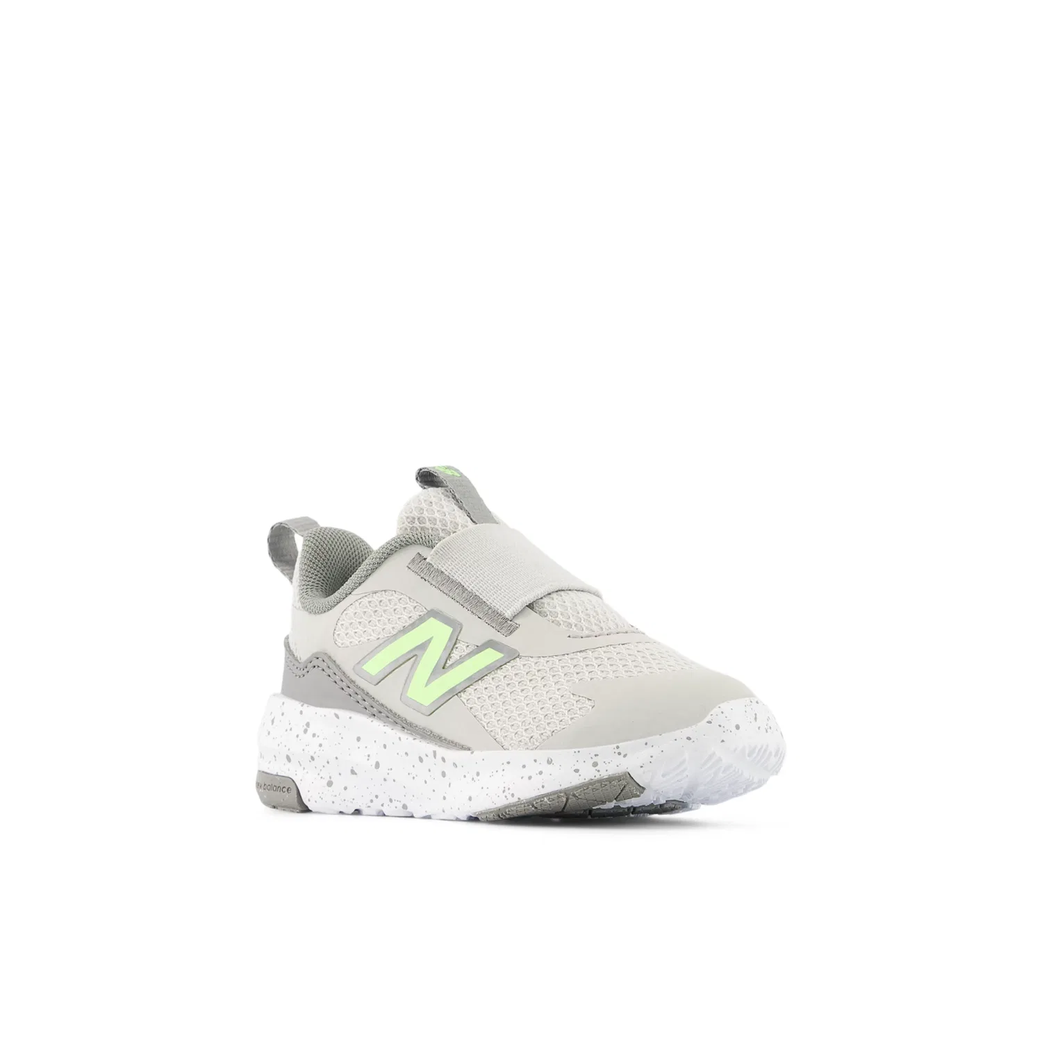 Детские кроссовки без шнуровки с дышащей сеткой 468 Slip On New Balance, Grey Matter With Afterglow And Slate Gray — фото 2