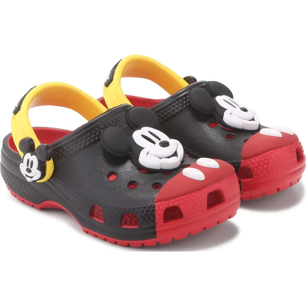 Детские классические сабо Mickey Mouse Crocs, Black Mickey Multi